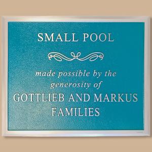 Click to Enlarge Turquoise Pool Plaque