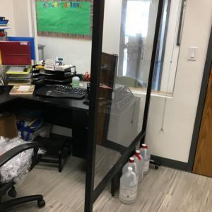 Click to Enlarge Office Desk Barrier