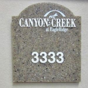 Click to Enlarge Corian Room Plaque