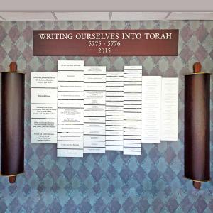 Click to Enlarge Writing Ourselves Into Torah