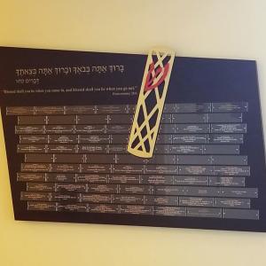 Click to Enlarge Brass Mezuzah