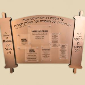 Click to Enlarge Copper Torah 